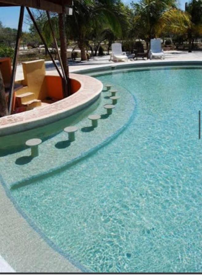 Two Bedroom Beachfront Villa Celestun Exterior foto